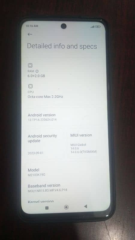 Redmi note 10 5g 3