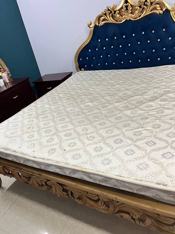 bed/double bed/Queen size bed/wooden bed/poshish bed 1