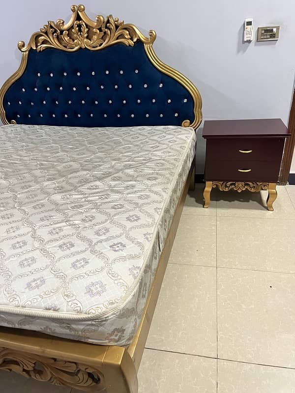 bed/double bed/Queen size bed/wooden bed/poshish bed 2