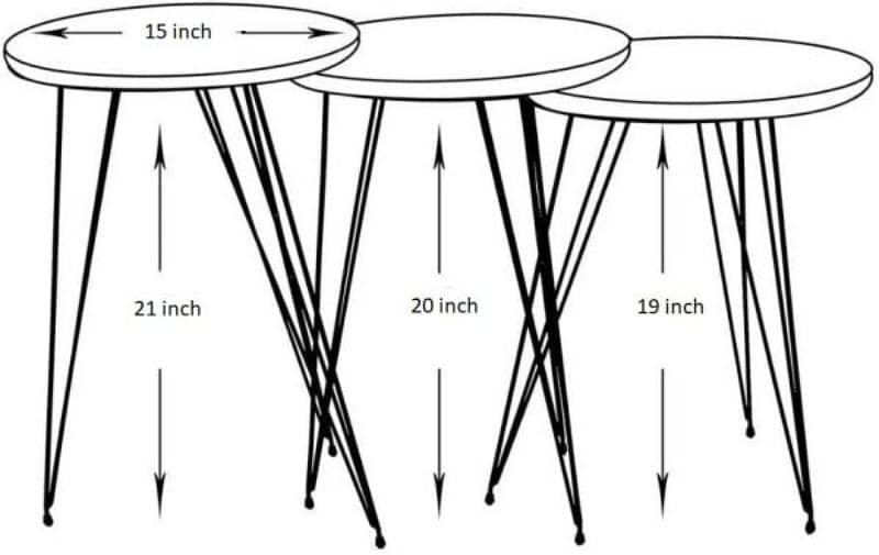 Coffee Tables- Nesting End Tables Side Tables 4