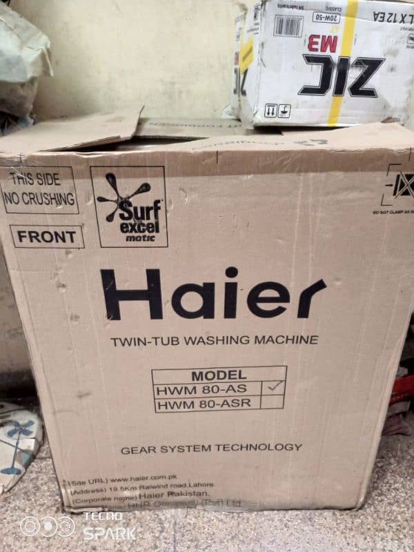 Twin tub new Haier washing machine 8