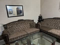 sofa set and deewaan and tables