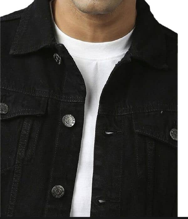 denim jacket for mens casual style export quality winter fabric. denim 4