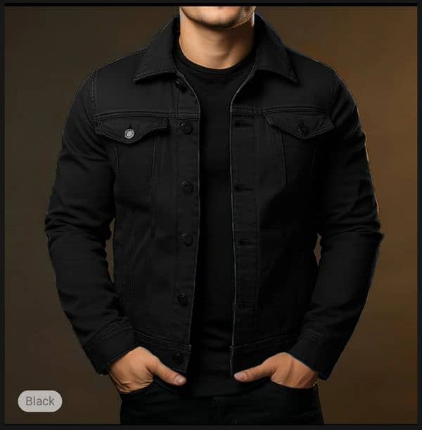 denim jacket for mens casual style export quality winter fabric. denim 6