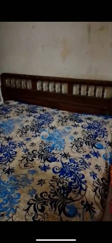 Double Bed with mattress for sale 1