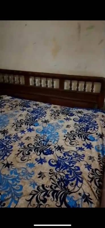 Double Bed with mattress for sale 5