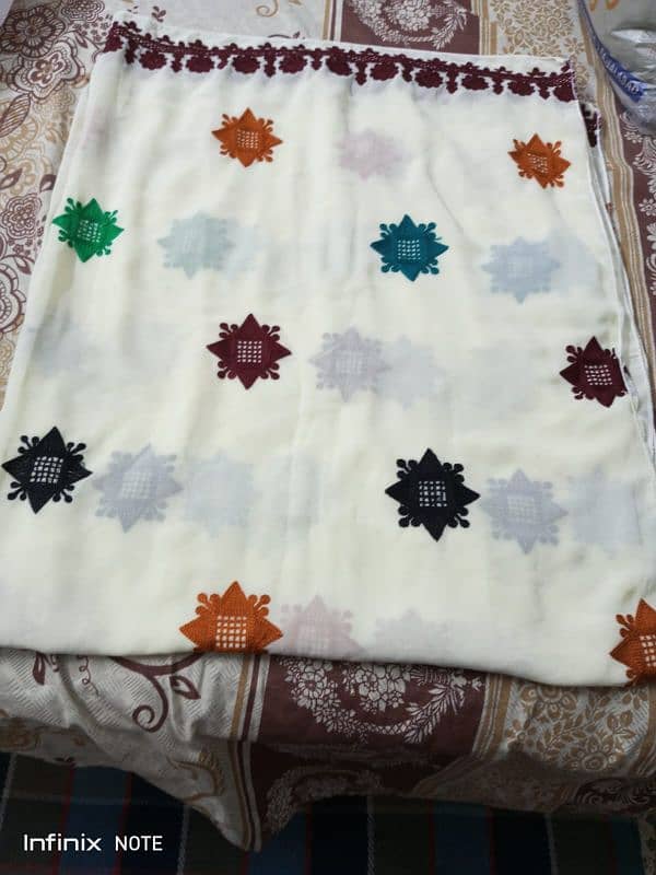 Beautiful embroidery shawal. 1