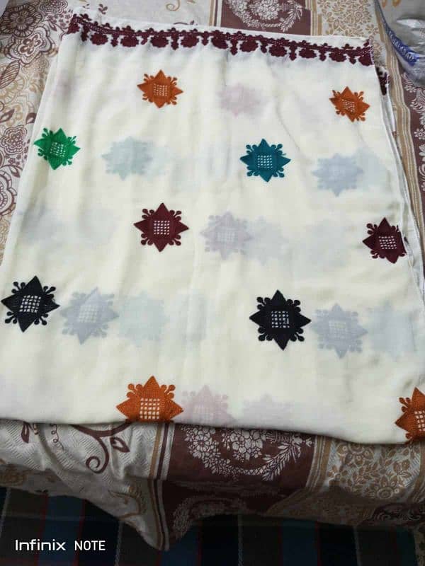 Beautiful embroidery shawal. 8