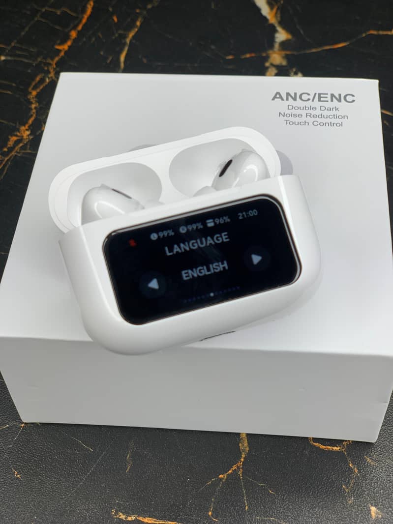 A9 Pro Airpods/Touch Screen ANC/ENC/Touch Control /Wireless Earbuds 4