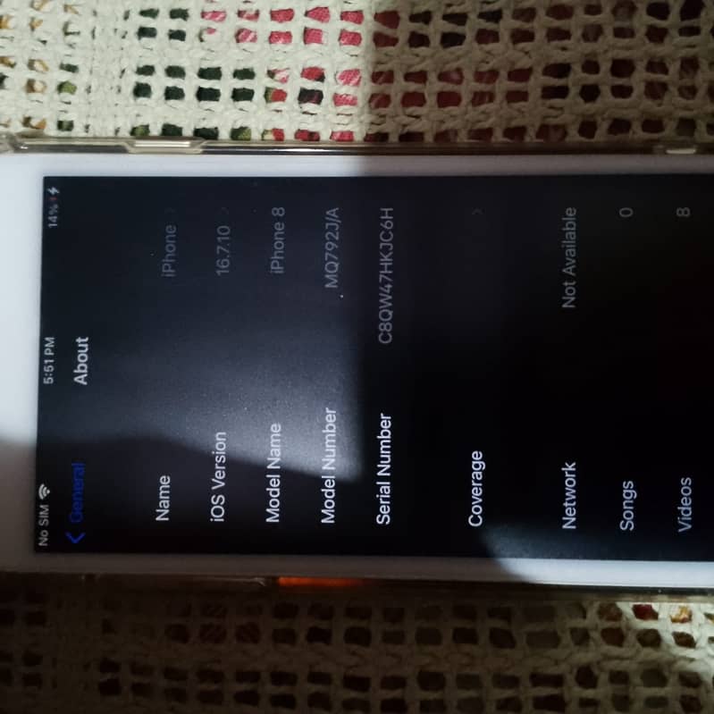 iPhone 8panel change bttry 100fimger not  ok home bto 1