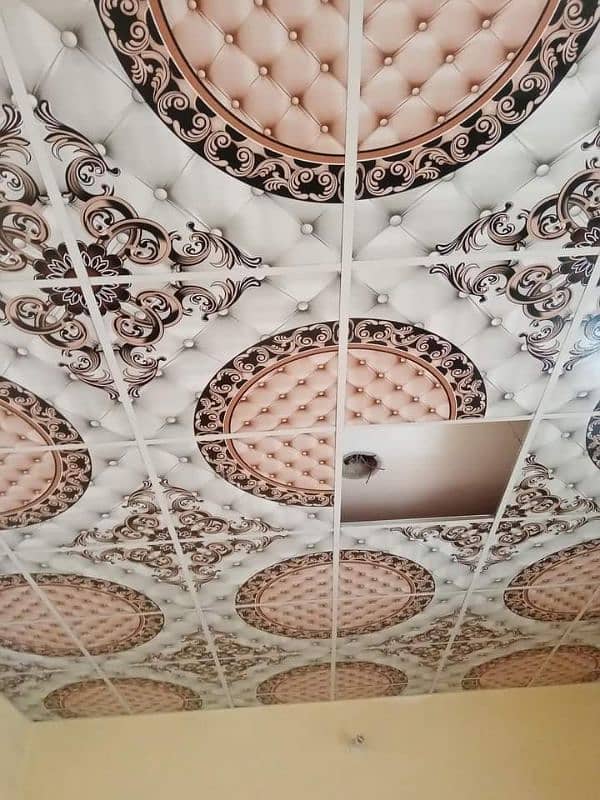 3D Wallpaper Ceiling Palling 0