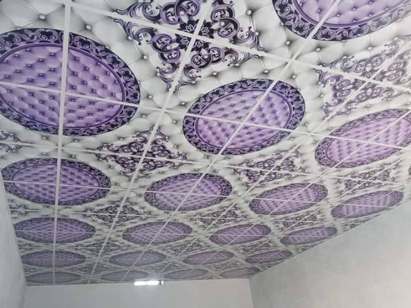 3D Wallpaper Ceiling Palling 7