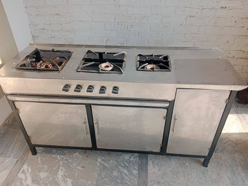 Stainless steel Big Cooking Range Stove 0