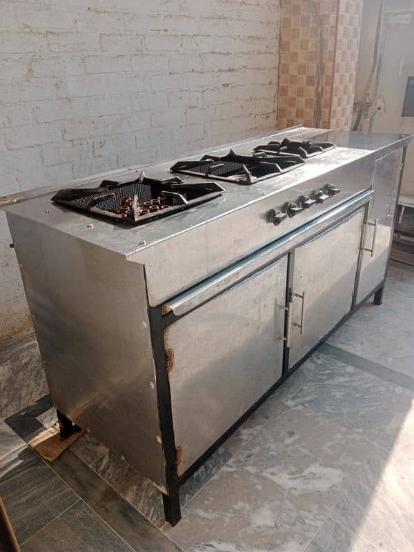 Stainless steel Big Cooking Range Stove 1