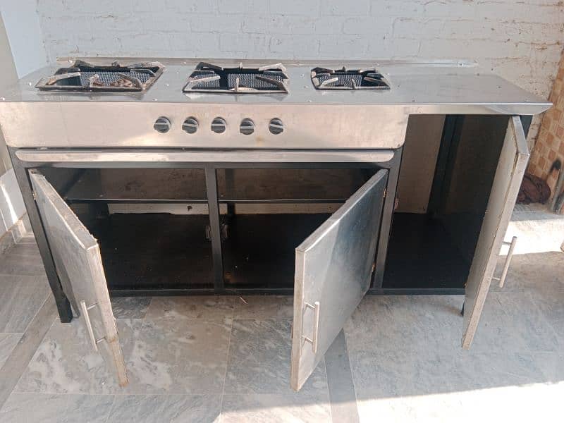 Stainless steel Big Cooking Range Stove 3