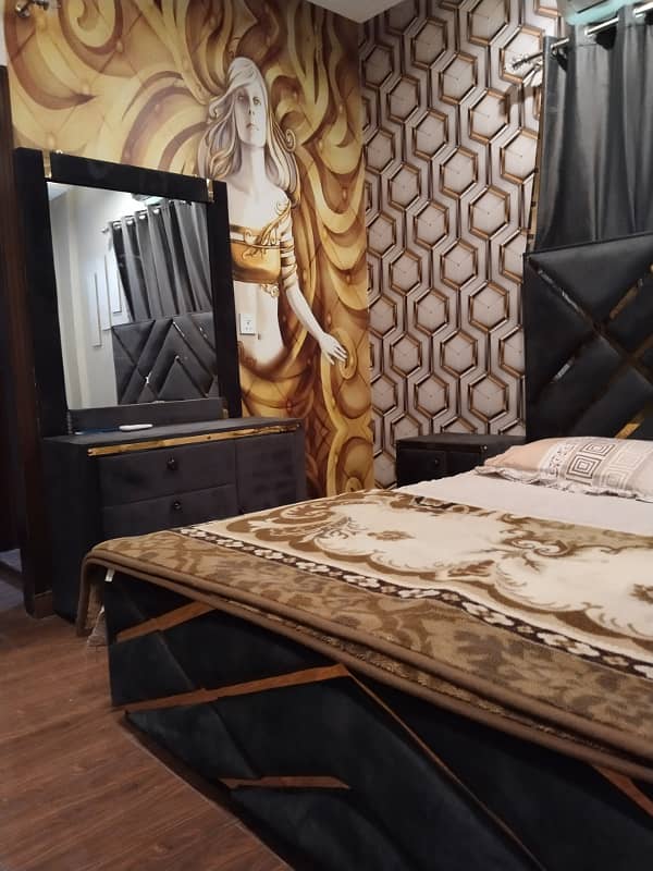 1 Bedroom VIP full furnishe flat for rent per day available in Bahia Town Lahore 1