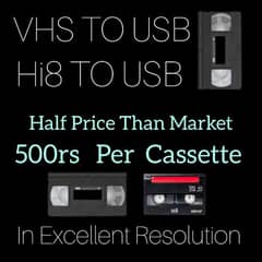 Convert VHS & Hi8 Tapes Into USB (Half Price Than Market)