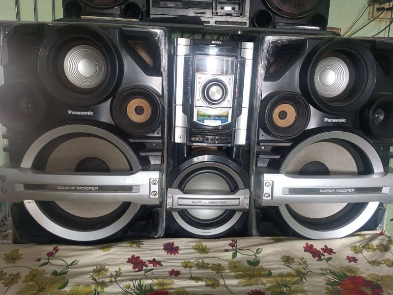 Panasonic haifi 15 woofer and sony amplifier good sound like 3