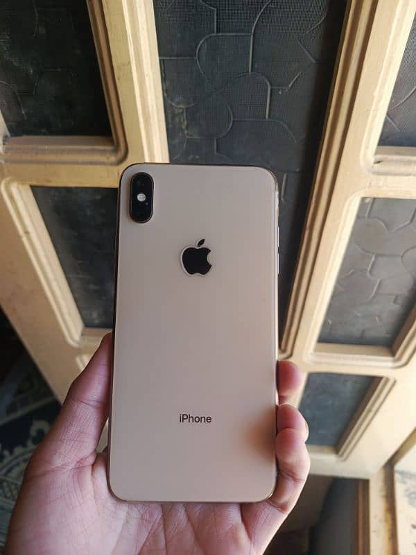 Golden Color Iphone X Max 0