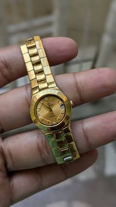 Western Sapphire 22k Gold Watch