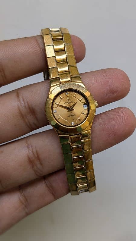 Western Sapphire 22k Gold Watch 1