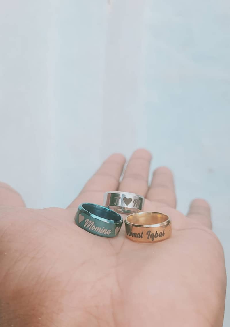 Customised Name Ring for Boys and Girls 1