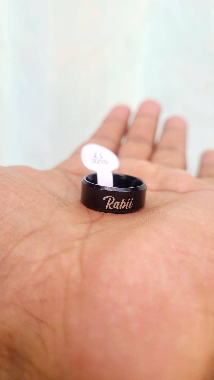 Customised Name Ring for Boys and Girls 3