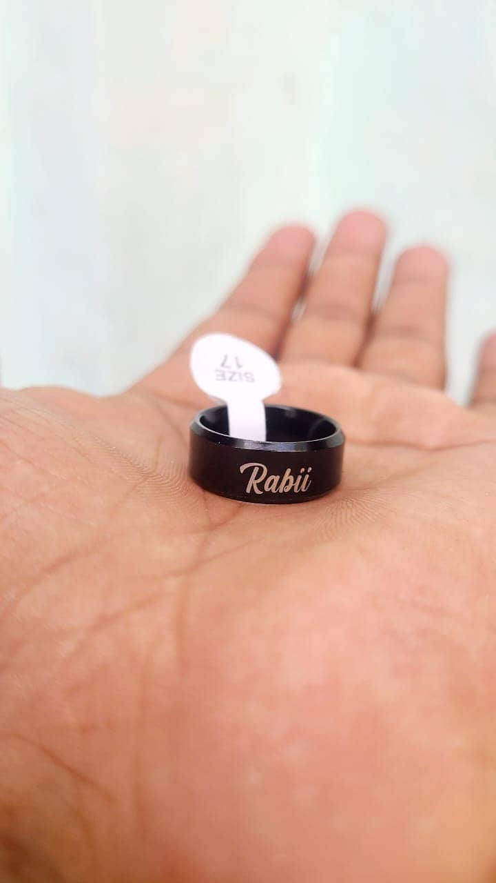 Customised Name Ring for Boys and Girls 4