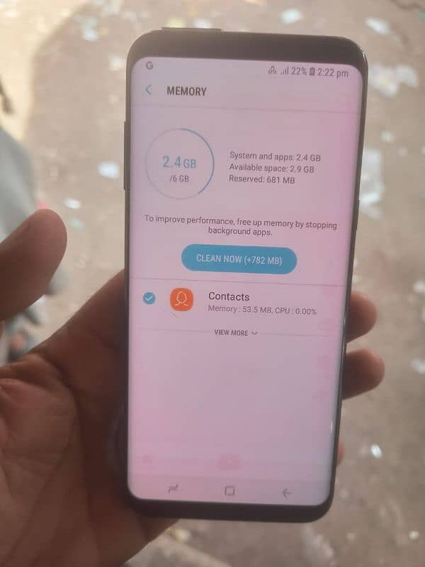 Galaxy S8+ pta approved 6/128 single sim halka shade no dot no crack 6