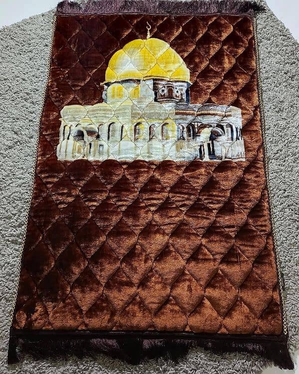 Prayer Mats Premium Velvet Prayer Rug Janamaz Jaye Namaz 4