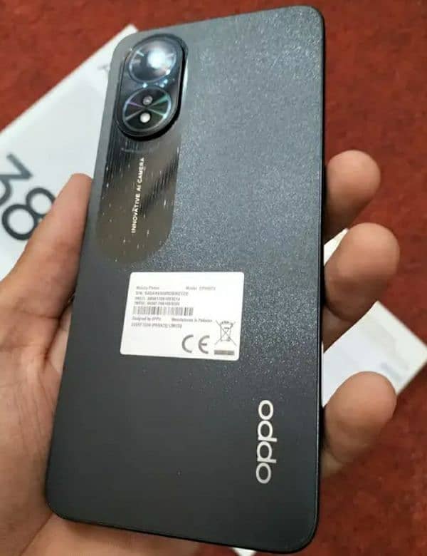 oppo a 38 6+6 /128.10month warranty 3