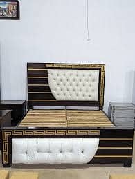 bed dressing side table /double bed /Poshish bed/ bed set /Furniture 3