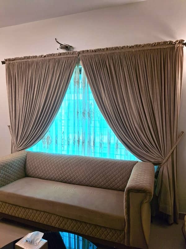 Velvet dual layered curtains 1