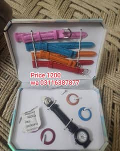 Girls Analog Watch Set