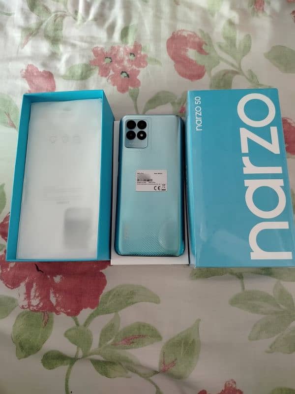 realme narzo 50 condition 10/10 with complete box 0