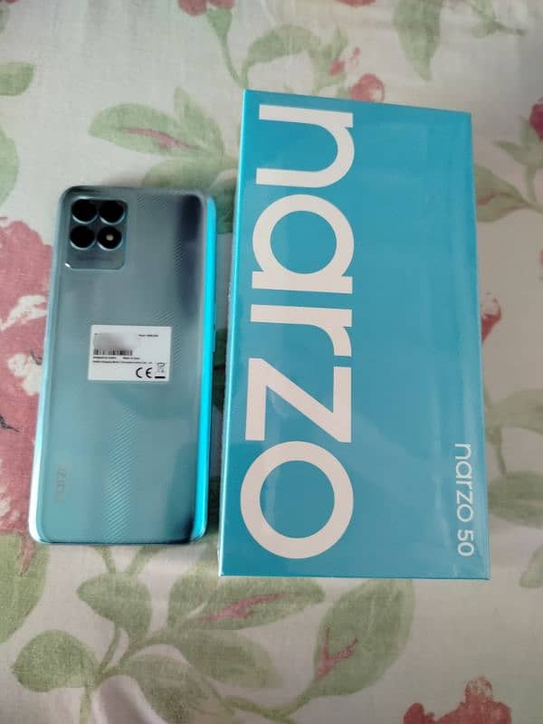 realme narzo 50 condition 10/10 with complete box 5