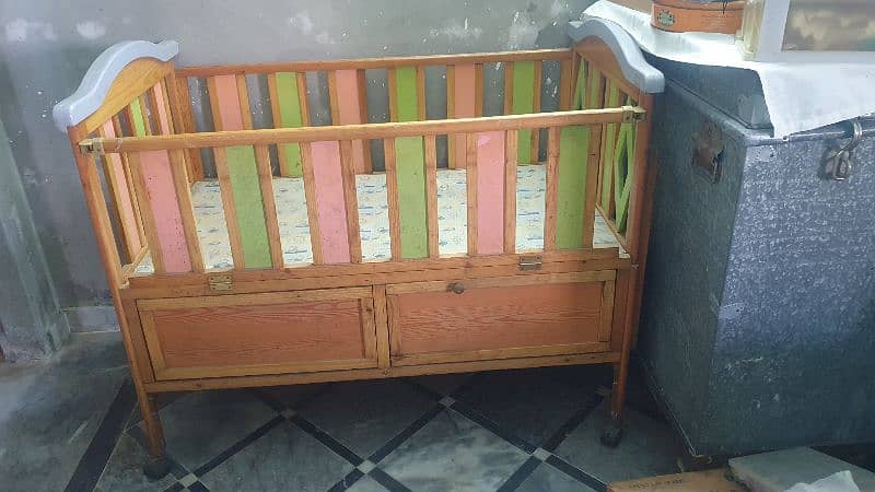 baby cot with crib(jhoola) 5