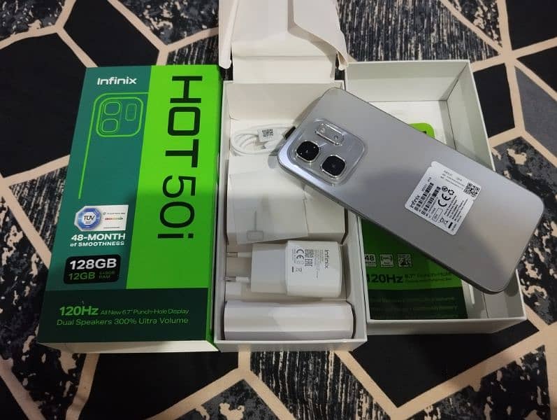 Infinix hot 50i Gray titanium 1