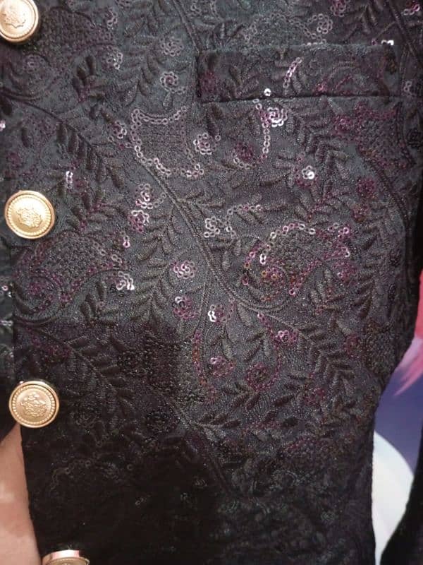 sherwani in black color 1