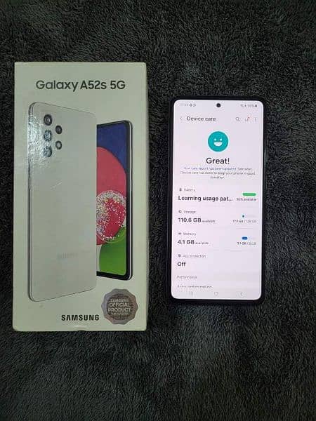 Samsung A52S PTA Approved 03409540439Watsapp 3