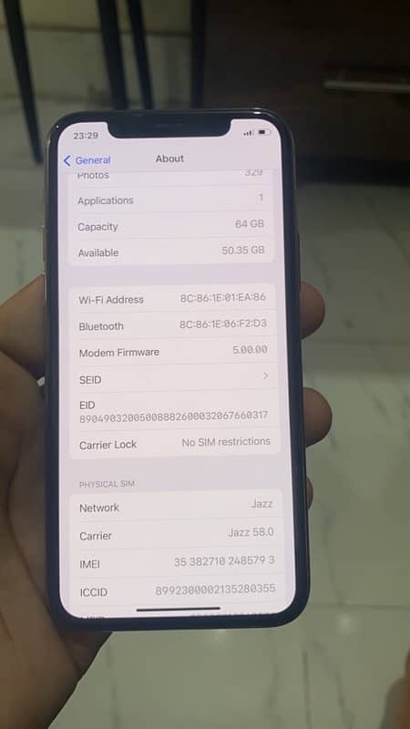 iphone 11 pro 64Gb pta aproved 92 health water pack 9