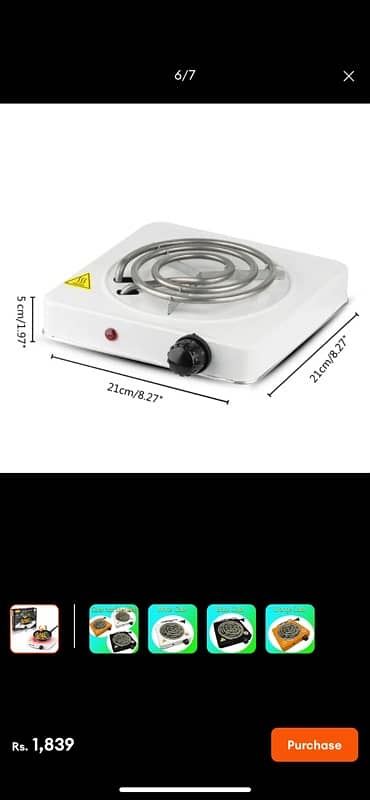 Raf Electric Stove 1000W R. 8010B - Raf Stove Wholesale 2