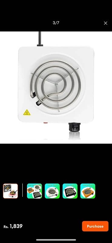 Raf Electric Stove 1000W R. 8010B - Raf Stove Wholesale 3