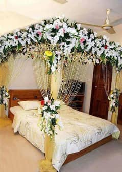 Room decor with fresh flowers