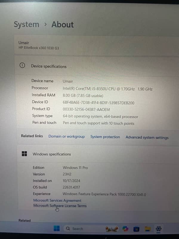 HP Elitebook x360 1030 G3 Core i5 7