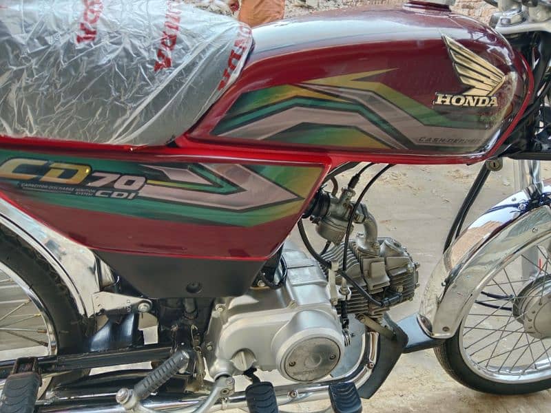 Honda CD 70 motorcycle for sale model 2023 03450656138/03187455367 8