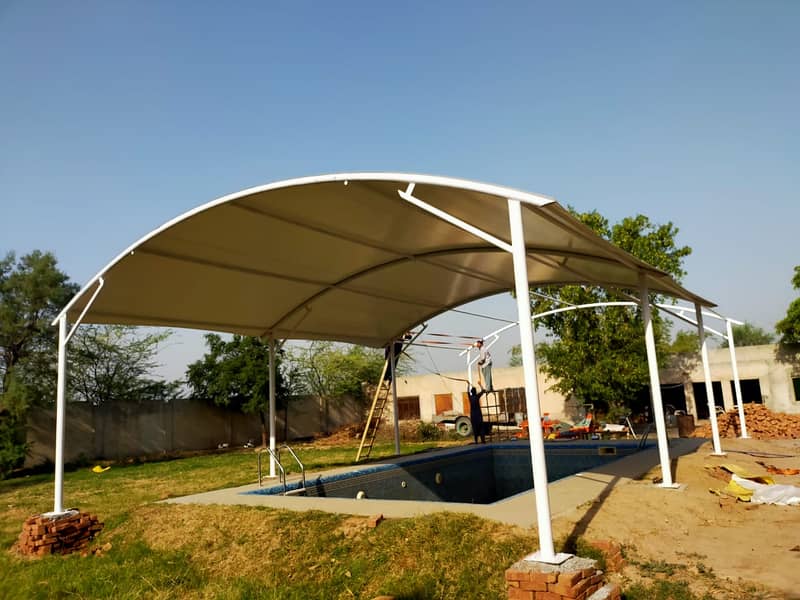 Tensile Shades | Car Parking Shades | Fiber Shades | PVC Wall Shades 3