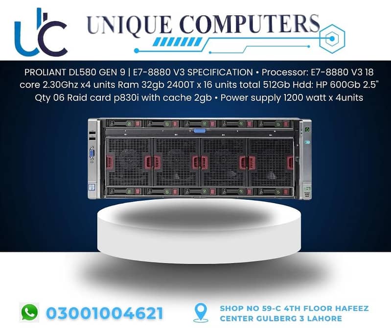 PROLIANT DL580 GEN 9 | E7-8880 V3 SPECIFICATION Processor: E7-8880 V3 0