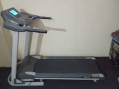 Electric treadmill with double motor