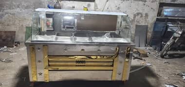 Stainless Steel 10 Bowl Bain Marie Counter 6 feet Bowl 10.13